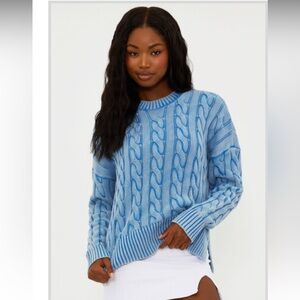 Beach Riot Denim Daze Sz XS Callie Sweater, NWT, 100% cotton